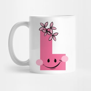 Funny Initial Letter L - Creative & Playful Alphabet Gift for Children Mug